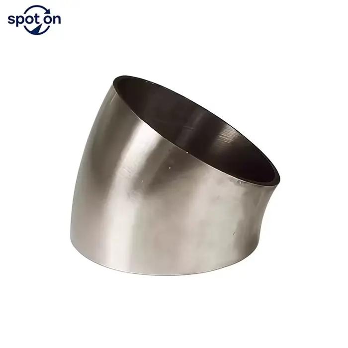 Raccord de tuyauterie coudé sanitaire en acier inoxydable 304