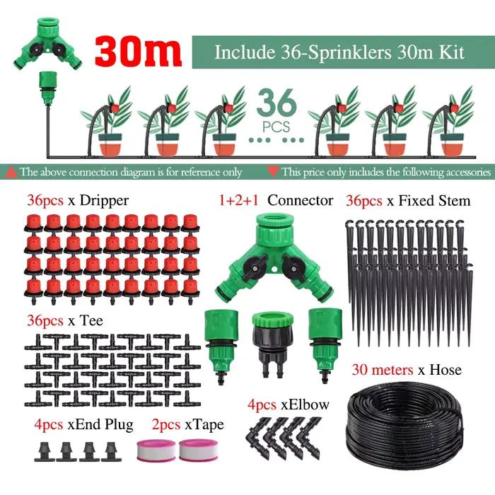 Kit d'irrigation goutte-à-goutte pour jardin