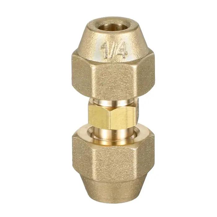 Raccord de tuyau droit 1/2\" 1/4\" 3/8\" avec écrous à sertir