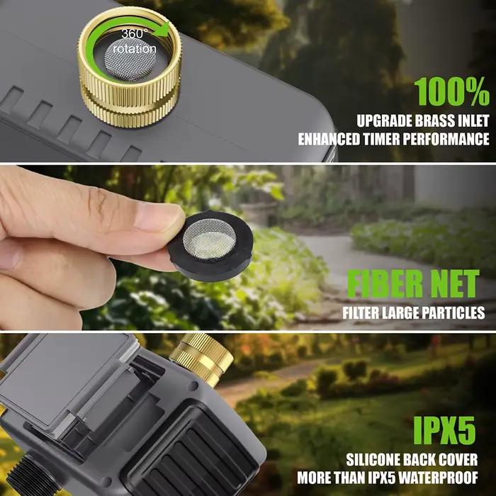 Tuya WiFi minuterie d'eau intelligente 2 prises