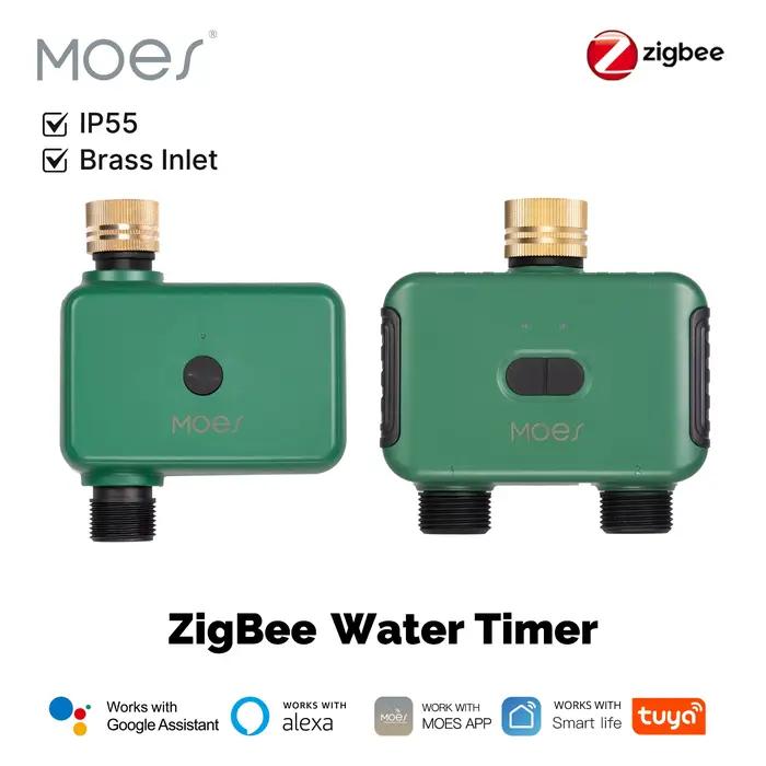 MOES Tuya ZigBee – minuterie d'eau 1-2 voies