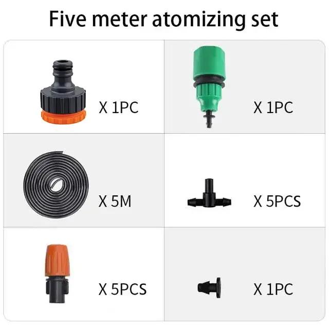 Kit d'irrigation de buses de brouillard 5M-20M