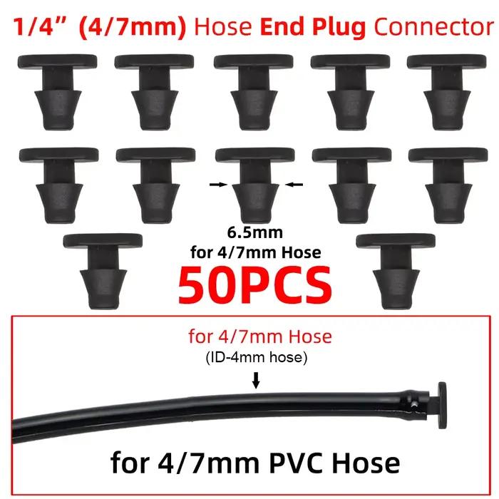 Connecteurs de tuyau d'arrosage de jardin 4/7mm, raccords d'irrigation goutte-à-goutte, raccords pou