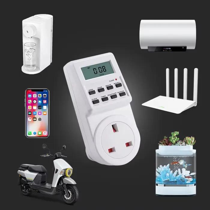 Minuterie numérique d'intérieur programmable pour lumière d'aquarium et lampe