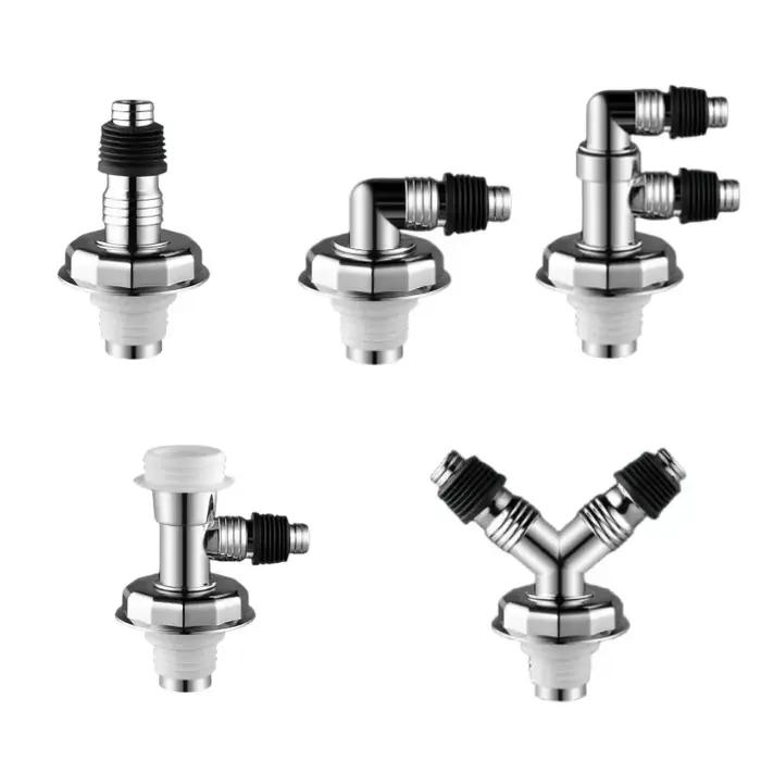 Joint de vidange de sol pour Machine à laver adaptateur de tuyau universel anti-odeur pour salle de bains cuisine et lave-vaisselle avec coussinet chromé pour usage simple et double drainage