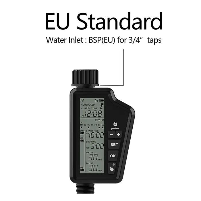 Minuterie d'arrosage AVATTO Tuya avec contrôle WiFi, écran LCD, fonction étanche et programmation facile pour jardiniers et propriétaires de terrasses