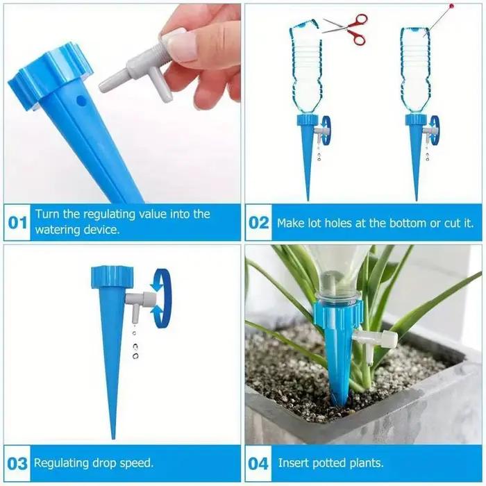 Système d'irrigation goutte-à-goutte automatique piquet d'arrosage autonome pour plantes serres jardins dispositif d'arrosage réglable