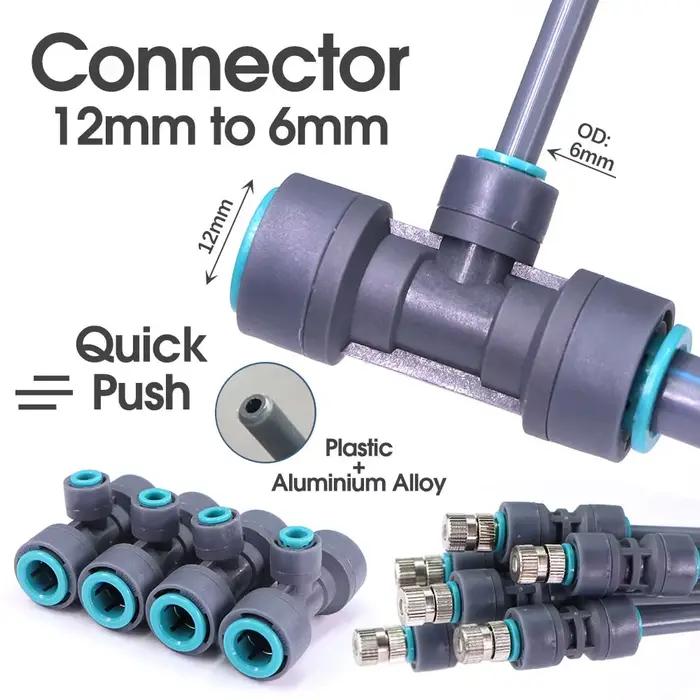 Système de refroidissement par brumisation 3/8" 9/12 mm 360 ° Plier 0.6mm buse atomiseur pulvérisa