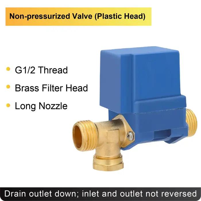 Électrovanne Universelle 12V/220V pour Chauffe-Eau Solaire Contrôle Automatique de l’Eau Raccord à Visser Facile à Installer