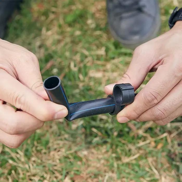 Bouchon d'extrémité pliant de 16mm, 20 pièces, coupure du débit d'eau, tuyau d'irrigation de jardin
