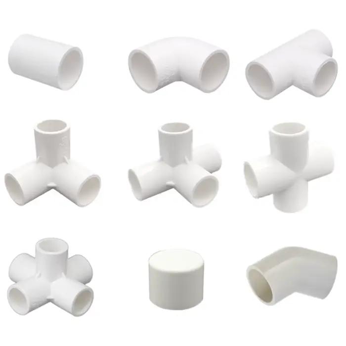 Connecteurs d'eau de jardin en PVC blanc 20/25/32mm pour systèmes d'irrigation personnalisés jardins familiaux et projets de bricolage