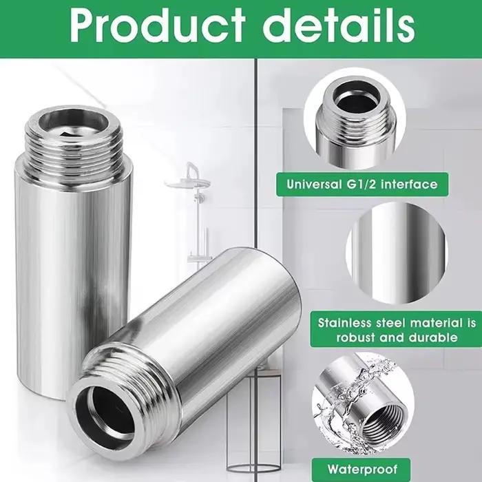 BSP 1/2 "filetage mâle/femelle raccord de tuyau en acier inoxydable tuyau d'extension 10-100mm conne