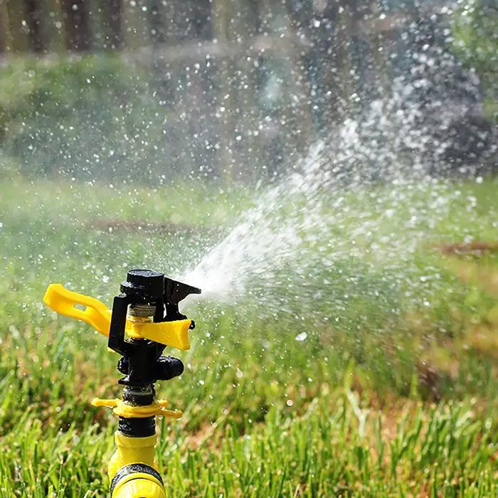 Arroseur à percussion à bascule à pointes réglables buse d'arrosage oscillant jardin agriculture irrigation pelouse jet rotatif 360 degrés