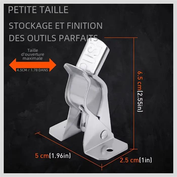Organisateur d'outils de jardin en fer mural pour garages et abris de jardin 10 supports muraux pour pelles rangement efficace et durable