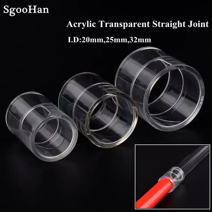 1 pièce Raccord en T pour tuyau acrylique 16~50mm, Connecteur pour aquarium, Raccords coudés pour tu