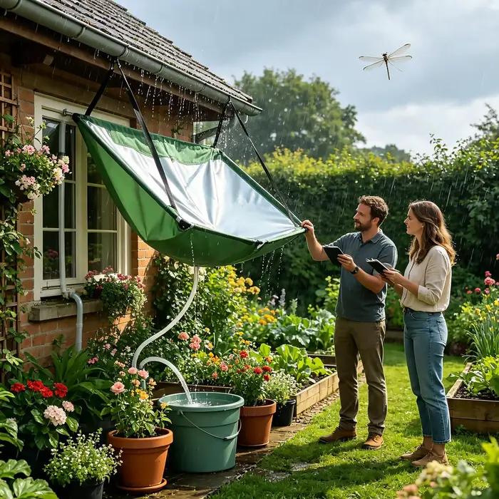 Collecteur d'eau de pluie pour jardin