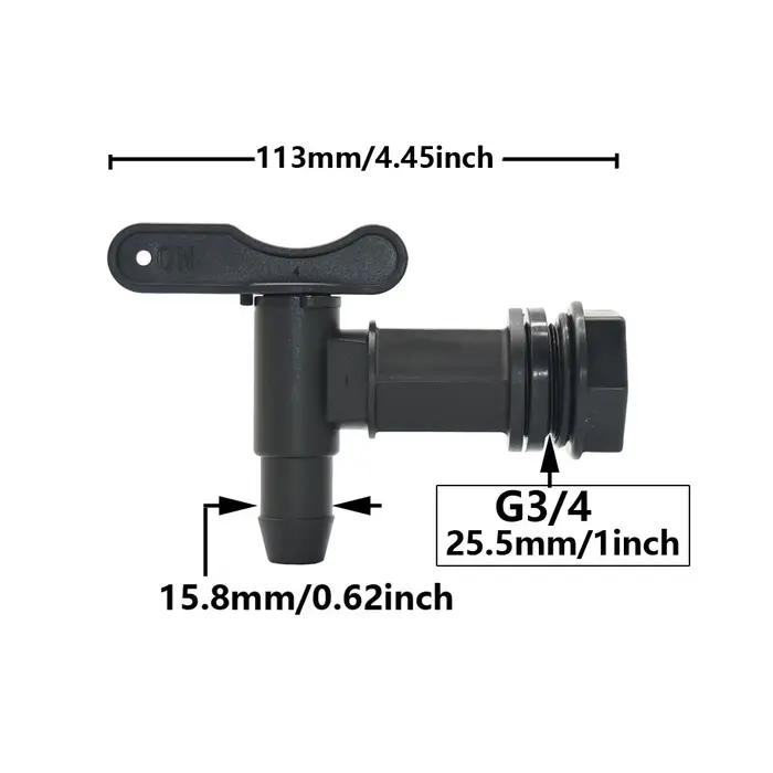 Adaptateur de robinet de réservoir IBC 3/4 pouces connecteur de tuyau filetage S60 pour jardin irrigation connecteurs d'eau de jardin usage occasionnels