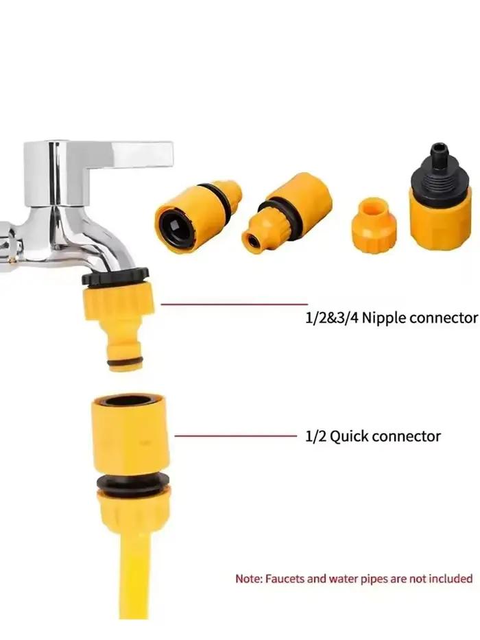 Connecteurs d'eau de jardin en plastique pour irrigation rapide de 3/4 et 1/2 pouces pour système d'irrigation robuste et efficace jardin occasions spéciales