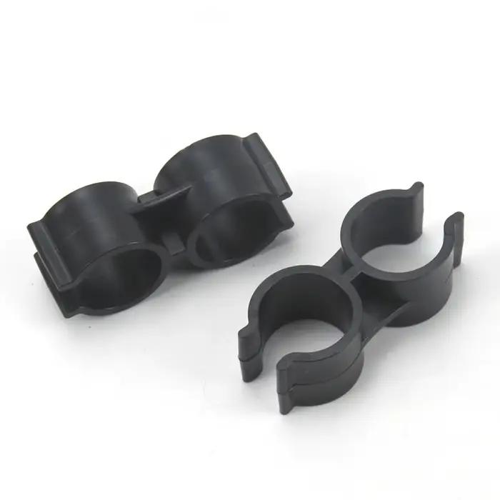 6 pièces Nouvelles pinces pour tuyaux en PVC 20/25 mm, type double U, pour irrigation agricole, support de tuyau d'eau, outil de jardin