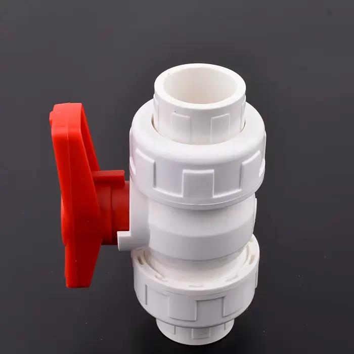 Connecteur de Valve à bille PVC blanc