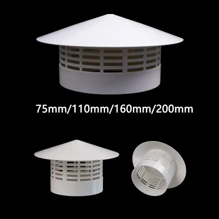 Capuchon de pluie ventilé en PVC pour mur extérieur
