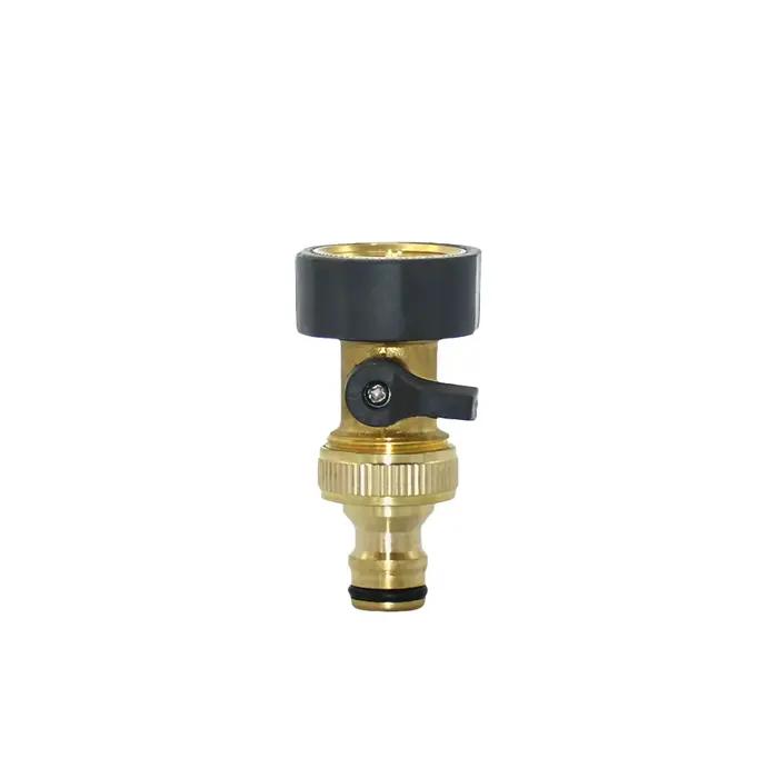 Séparateur d'eau du robinet de jardin à 4 voies, filetage 3/4 en laiton, tuyau d'eau, séparateur à 4
