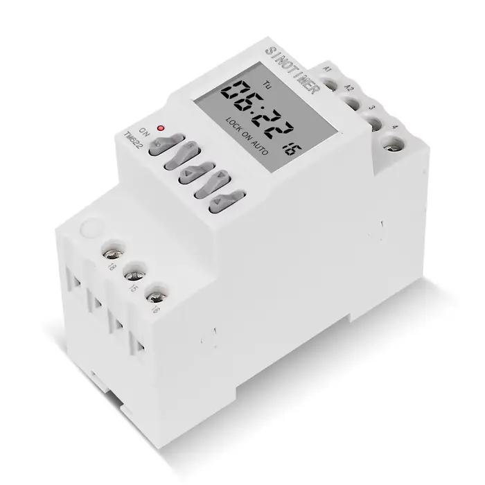 Minimal 1 deuxième intervalle 7 jours hebdomadaire Programmable minuterie numérique interrupteur horloge relais de