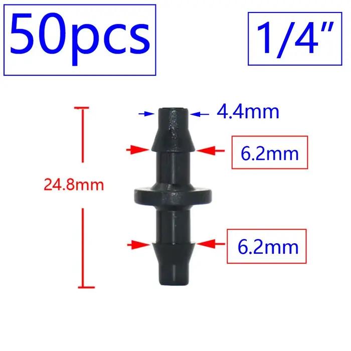 Connecteur d'eau pour tuyau d'arrosage, Irrigation goutte à goutte pour tuyaux de 1/4 et 1/8 pouces,