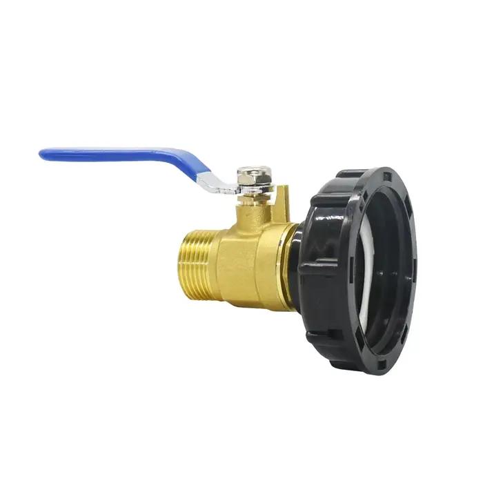 Adaptateur de robinet de réservoir IBC à filetage S60 x 1/2 3/4 1 pouce, tuyau d'arrosage, Valve de