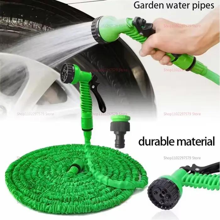 Tuyau magique rétractable avec pistolet à eau haute pression