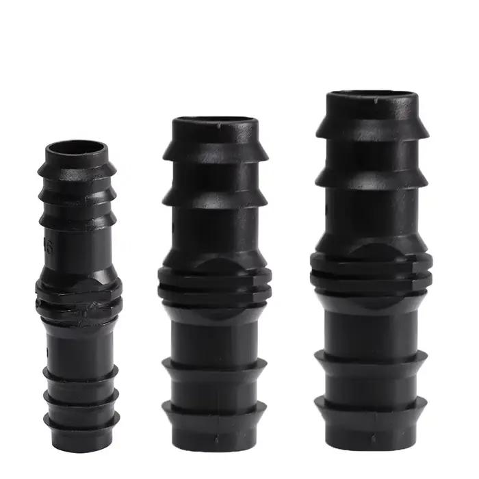 10 pièces 16mm 20mm 25mm raccords barbelés connecteur droit à travers Micro goutte-à-goutte PE tuyau