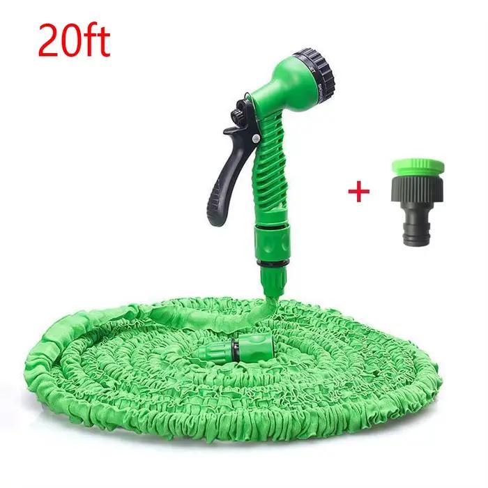 Tuyau d'arrosage télescopique, tuyau d'arrosage de jardin avec pistolet à eau haute pression, tuyau