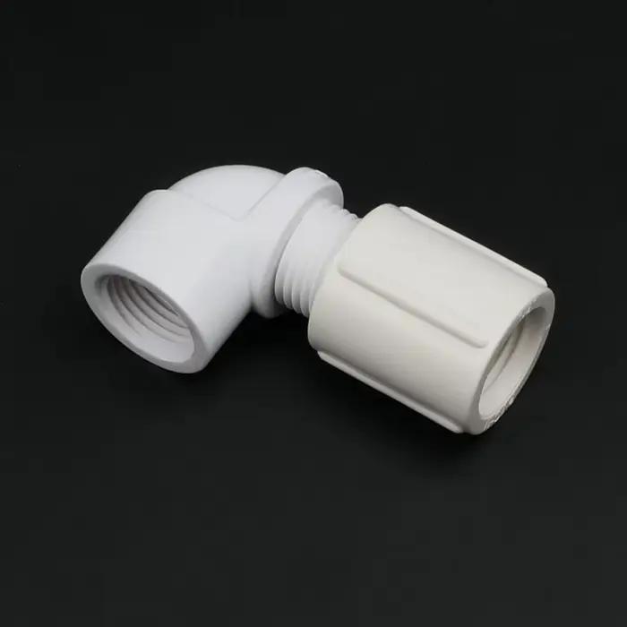 Connecteur Union en PVC à Double filetage femelle 1/2 "3/4" 1 ", Joint détachable pour aquarium, rac
