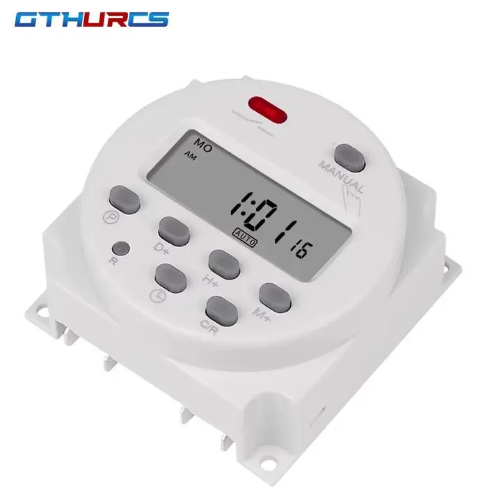 Minuterie électronique numérique CN101A programmable hebdomadaire pour contrôle automatique de l'éclairage ventilateur et systèmes d'arrosage occasions spéciales