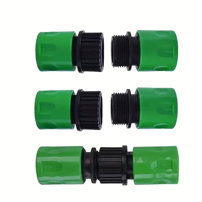 Ensemble de connecteurs rapides pour tuyau d'arrosage de jardin de 25 mm (1 pouce), adaptateur de tu