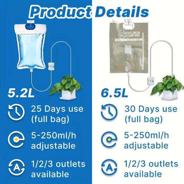 1pc 5.2L/6.5L dispositif d'arrosage automatique plante sac