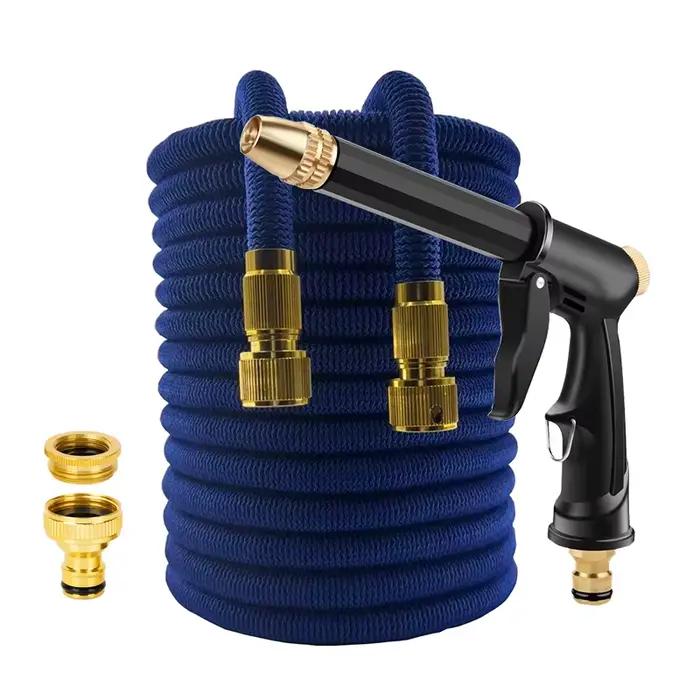 Enrouleur de tuyau d'eau de jardin, tuyau d'arrosage extensible, haute pression, Flexible, lavage de