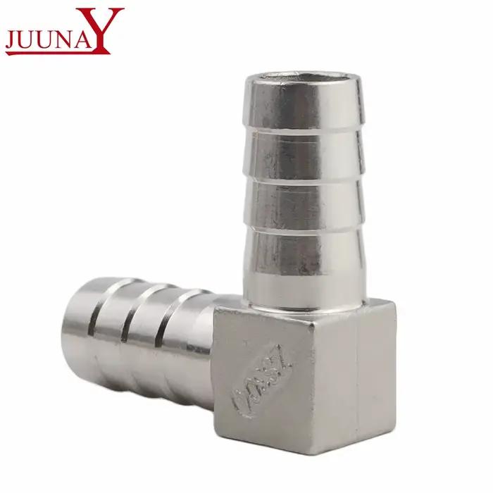 Connecteur de raccord de tuyau à 90 degrés en acier inoxydable 304