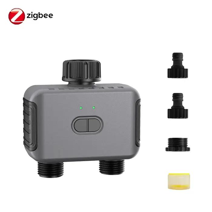 Zigbee/BT minuterie d'eau automatique double tuyau système d'arrosage