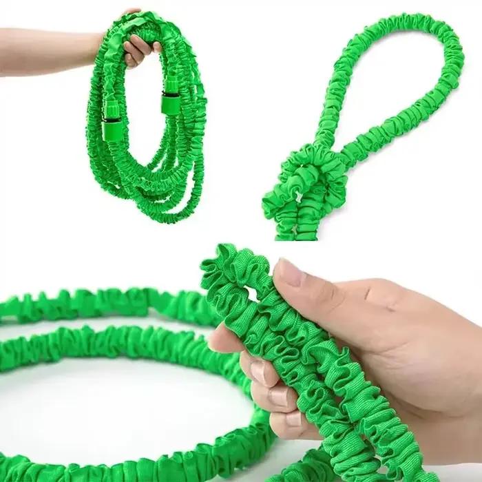 Tuyau d'arrosage extensible à haute pression enroulable flexible et durable pour le jardin et le lavage de voiture