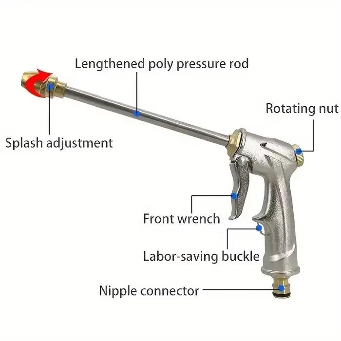 Pistolet à eau Portable haute pression, nettoyage du métal réglable, Machine de lavage de voiture, b