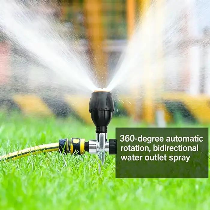 Arroseur à bras oscillant en alliage 360° pour jardin et pelouse kit d'arrosage automatique sans produits chimiques pour aménagement paysager et irrigation agricole