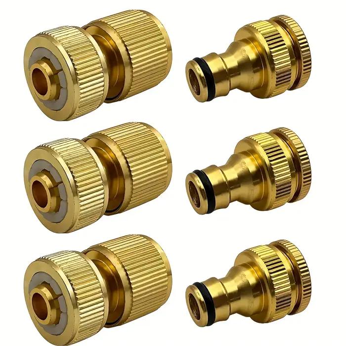 Jeu de connecteurs de tuyau en aluminium Standard ue, raccord de robinet 1/2 ''et 3/4'' + 1/2''(13-1