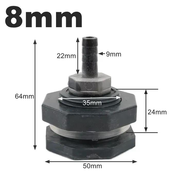 Connecteur de réservoir d'eau en PVC, Tube G1/2 à 8/10/12/16mm, adaptateur de réservoir de poisson d