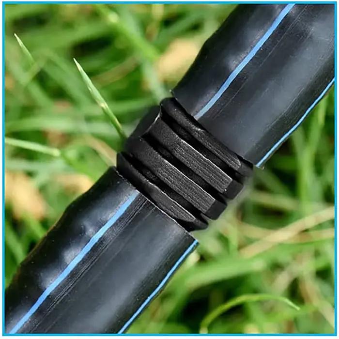 10 pièces 16mm 20mm 25mm raccords barbelés connecteur droit à travers Micro goutte-à-goutte PE tuyau