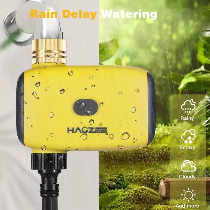 Minuterie d'arrosage automatique intelligente Zigbee, système d'irrigation goutte à goutte, vanne d'eau intelligente, arrosage de jardin automatique pour occaions spéciales