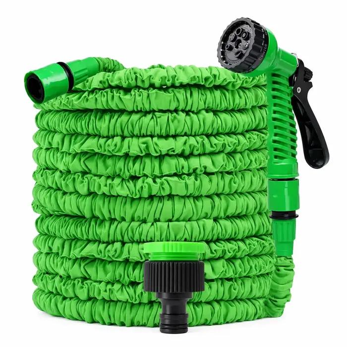 Tuyau d'arrosage rétractable avec buse de pulvérisation haute pression pour lavage de voiture arrosage jardin nettoyage terrasse et nettoyage domestique 7 modes de pulvérisation facile à ranger et utiliser