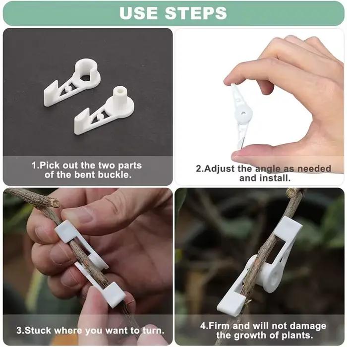 Cintreuse de plantes à 360 degrés, Supports réglables, Clip fixe pour arbres fruitiers et fleurs, fo