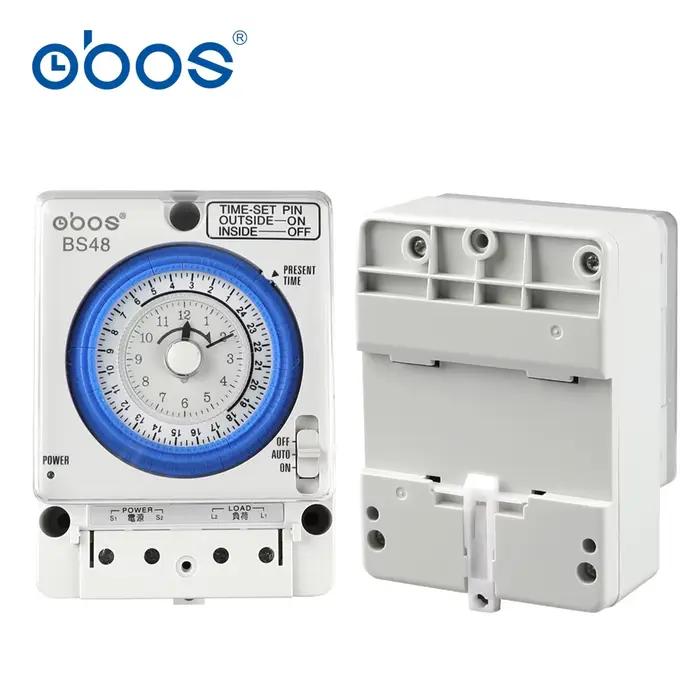 OBOS BS48 minuterie mécanique interrupteur 220 V minuterie premium avec 96 fois marche/arrêt par jou