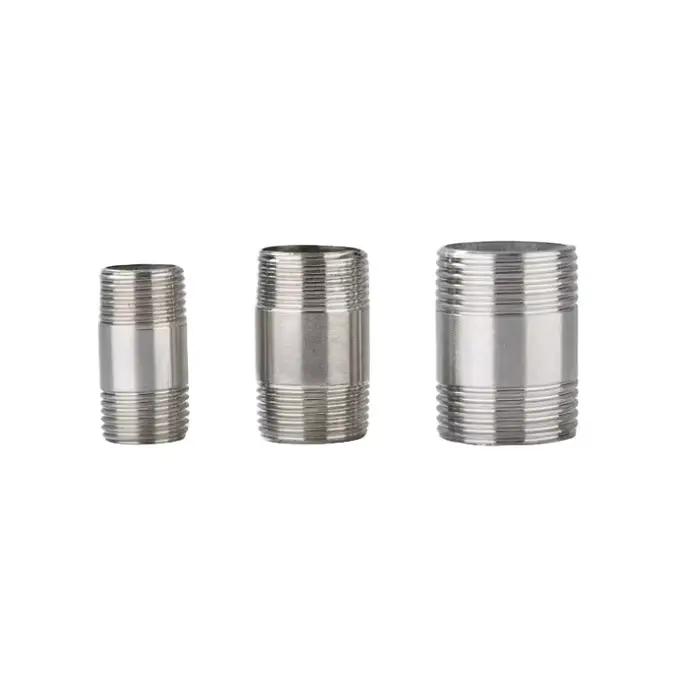 Tétine ronde mâle courte acier inoxydable pour tuyauterie eau gaz huile diamètre 4mm pression 850kPa occasions spéciales installation plomberie